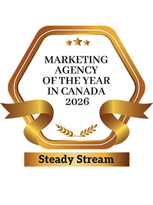 MarTech Outlook badge: Marketing Agency of the Year in Canada 2026, Steady Stream
